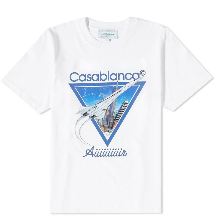 Photo: Casablanca Men's Aiiiiir T-Shirt in White