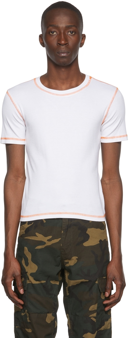 Phlemuns White Cotton T-Shirt