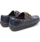 Quoddy - Boat Moc II Leather Boat Shoes - Storm blue