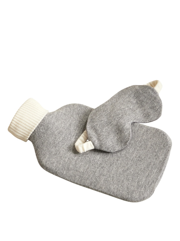 Photo: Allude - Wool and Cashmere-Blend Hot Water Bottle Cover and Eye Mask Set