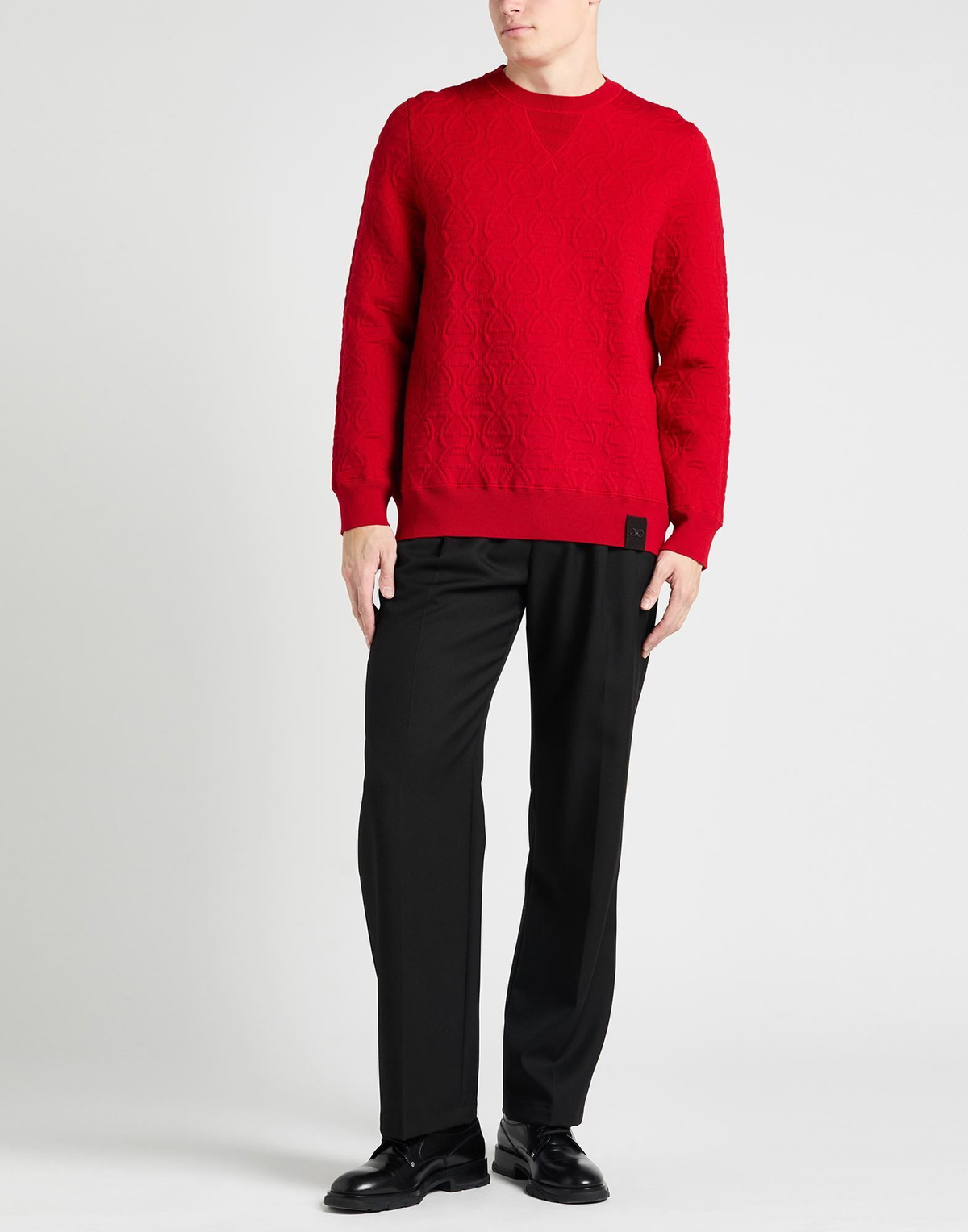 Ferragamo Mens Sweater in Red