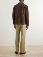 Drake's - Suede Chore Jacket - Brown
