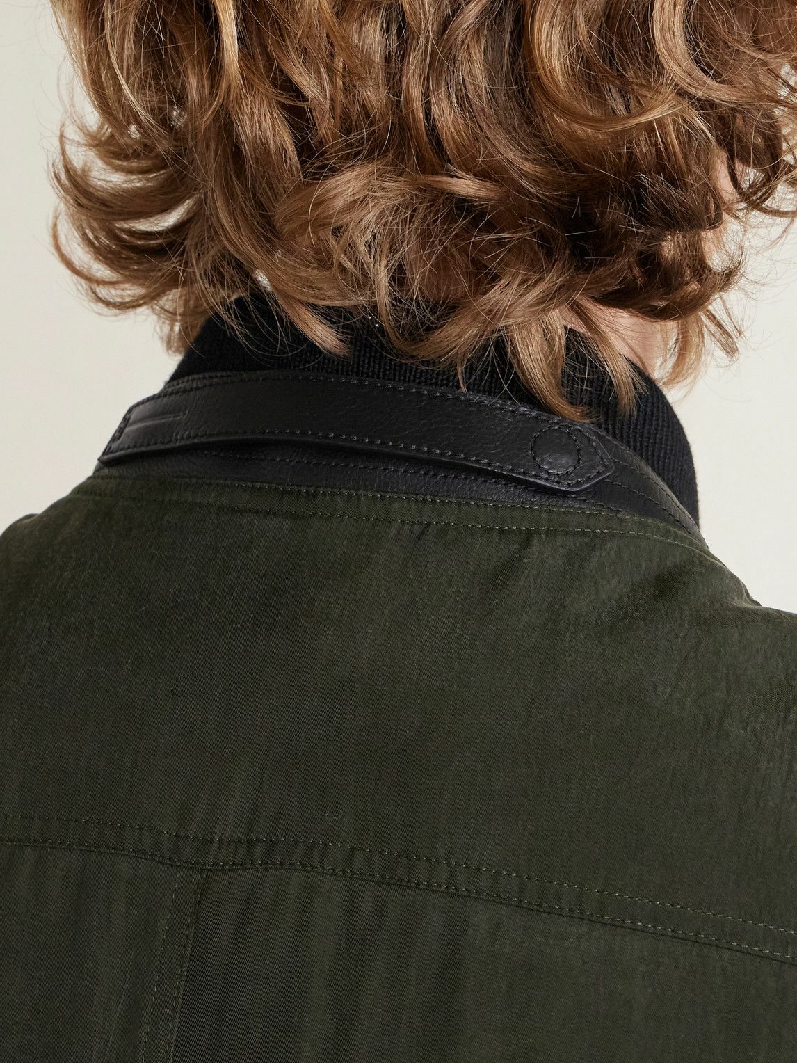 TOM FORD - Gabardine Bomber Jacket - Green