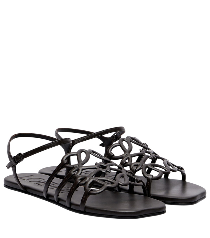 Photo: Loewe Paula's Ibiza Petal Anagram leather sandals