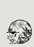 Gucci Set of Two Herbarium Coffee Cups with Saucers