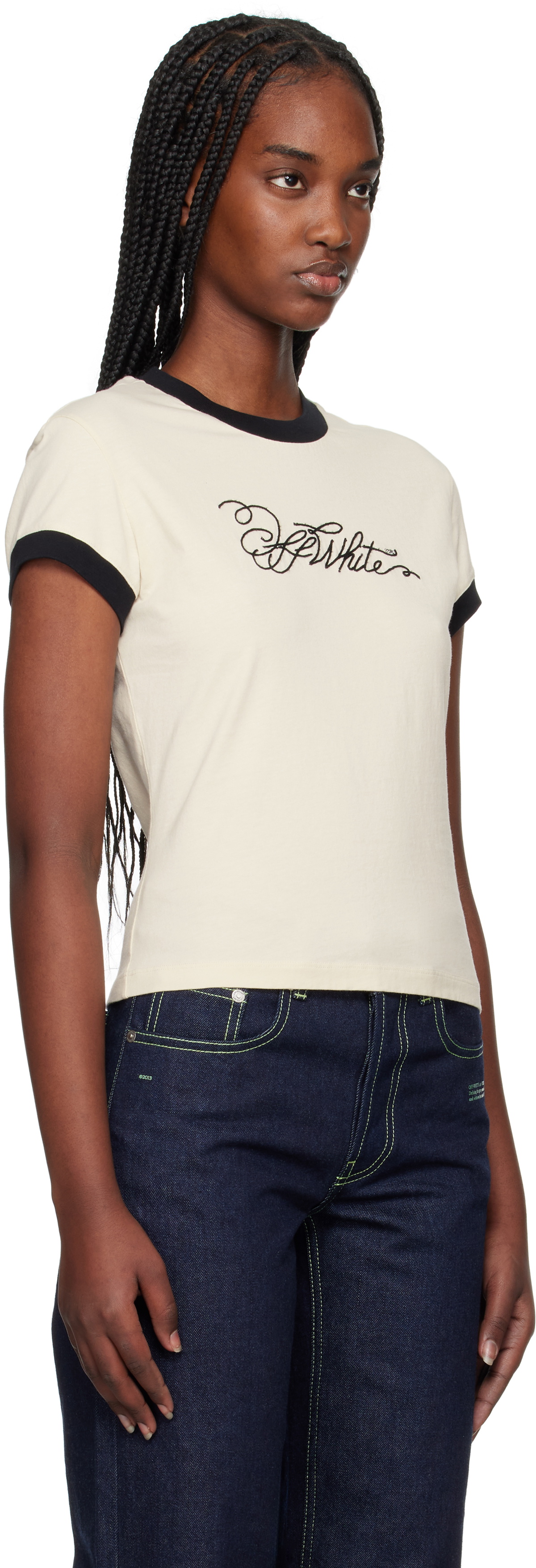 Off-White Off-White Script Fitted T-shirt
