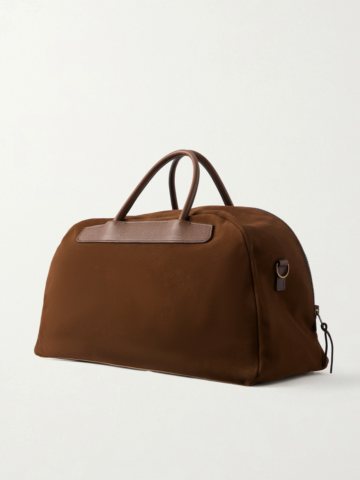 Bleu de Chauffe - Sac Voyage Leather-Trimmed Suede Weekend Bag