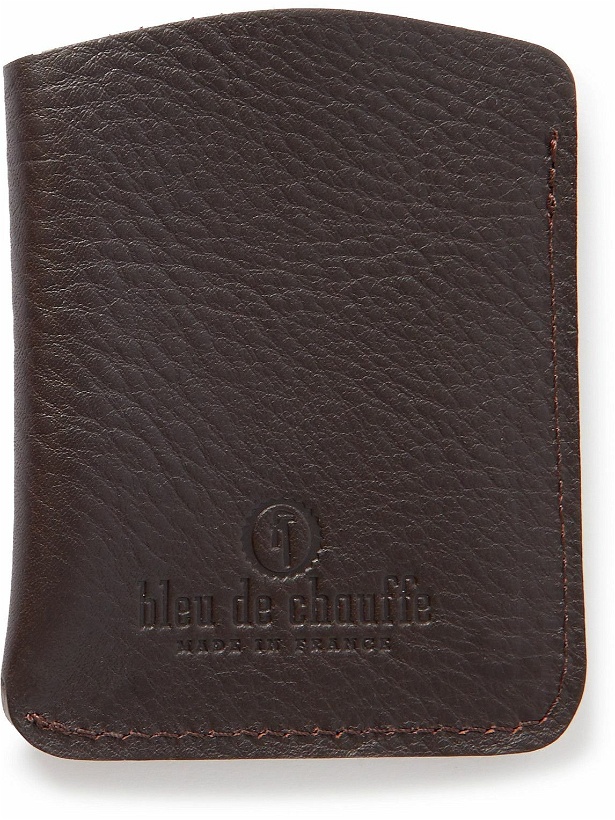 Photo: Bleu de Chauffe - Intro Logo-Debossed Full-Grain Leather Cardholder