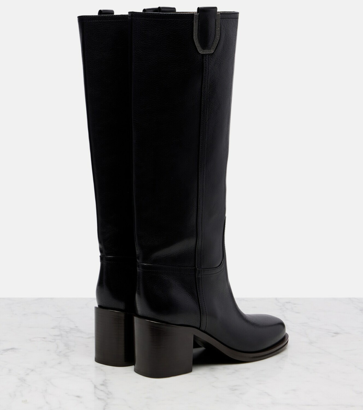 Brunello Cucinelli Leather knee-high boots