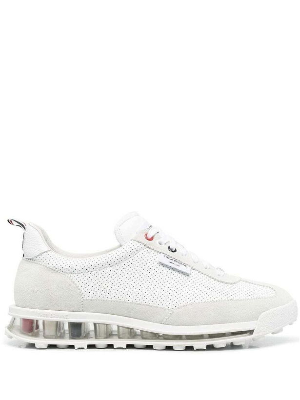 Photo: THOM BROWNE - Leather Sneakers