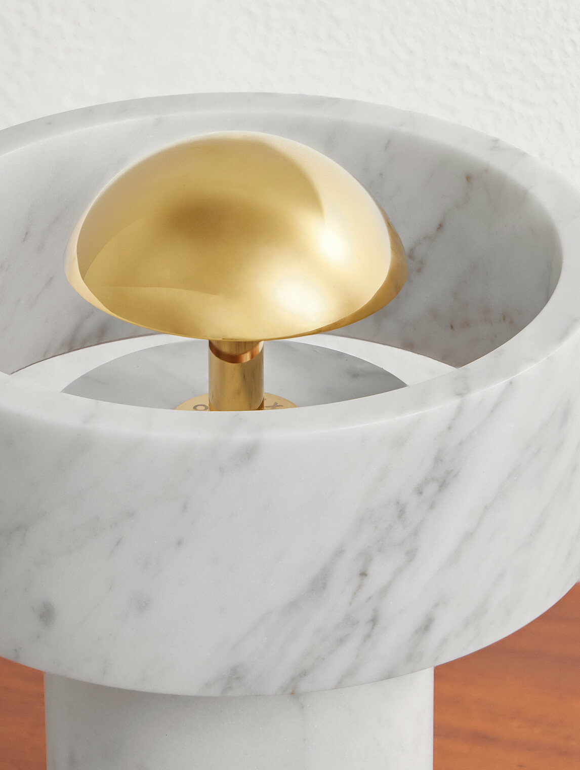 Tom Dixon - Stone Portable Marble and Gold-Tone LED Lamp
