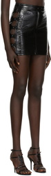Courrèges Black Cut-Out Short Skirt