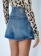 Sportmax Gathered Denim Shorts