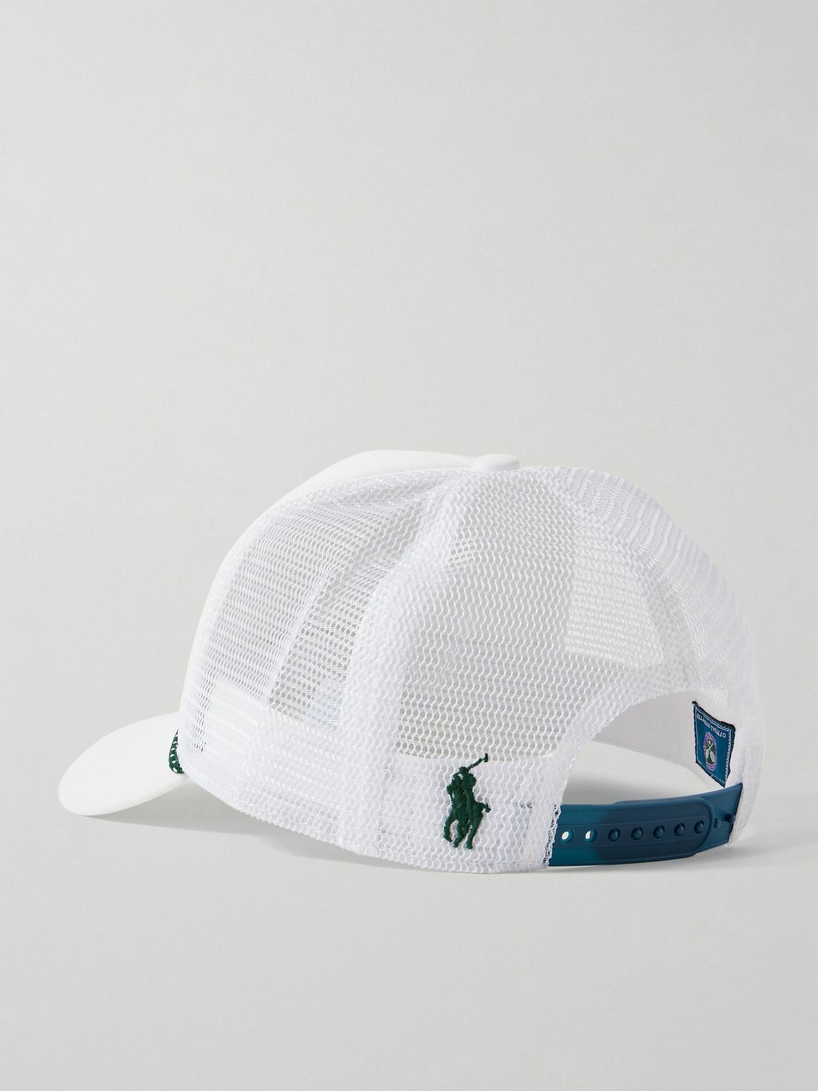 Polo Ralph Lauren - Wimbledon Logo-Embroidered Scuba and Mesh Trucker Cap