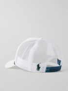 Polo Ralph Lauren - Wimbledon Logo-Embroidered Scuba and Mesh Trucker Cap