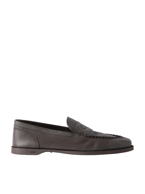 Photo: John Lobb - Pace Full-Grain Leather Loafers - Brown