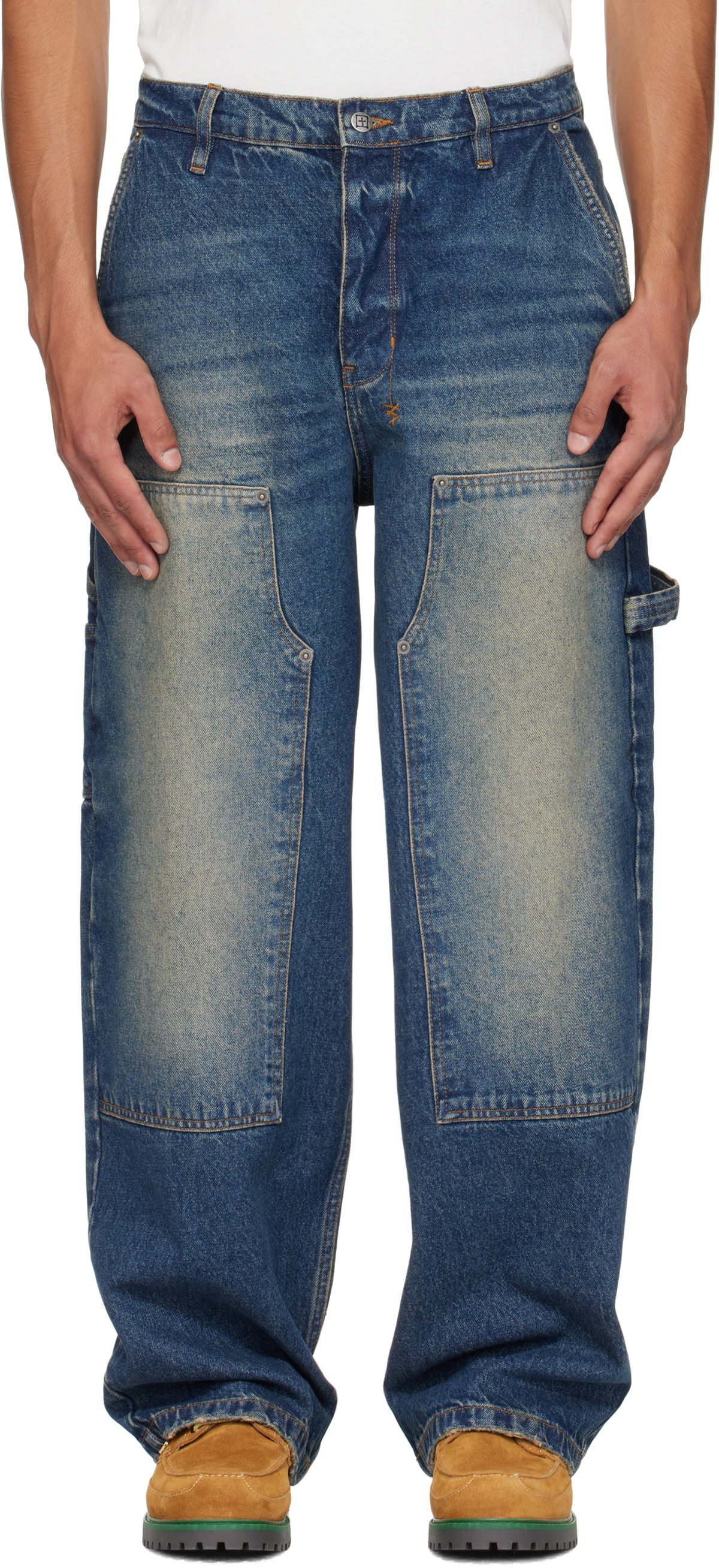 Ksubi Blue MAXX Bunker Trashed Jeans Ksubi