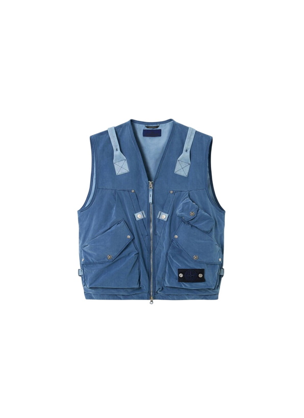 Photo: Stone Island Denim Multi-Pocket Vest