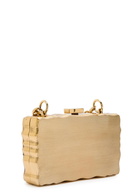 Chloe Soleil Minaudière Postcard Brass Clutch - Gold - One Size