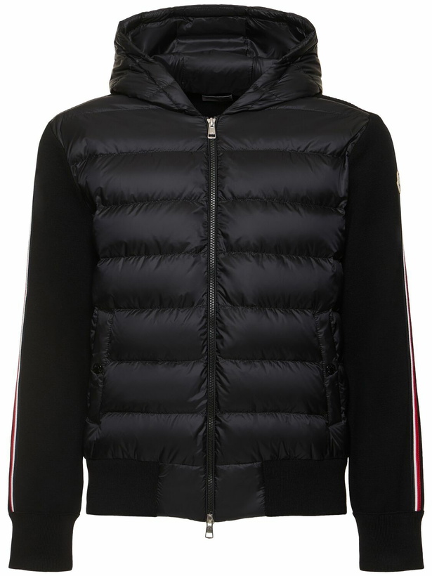 Photo: MONCLER Padded Nylon & Wool Down Cardigan