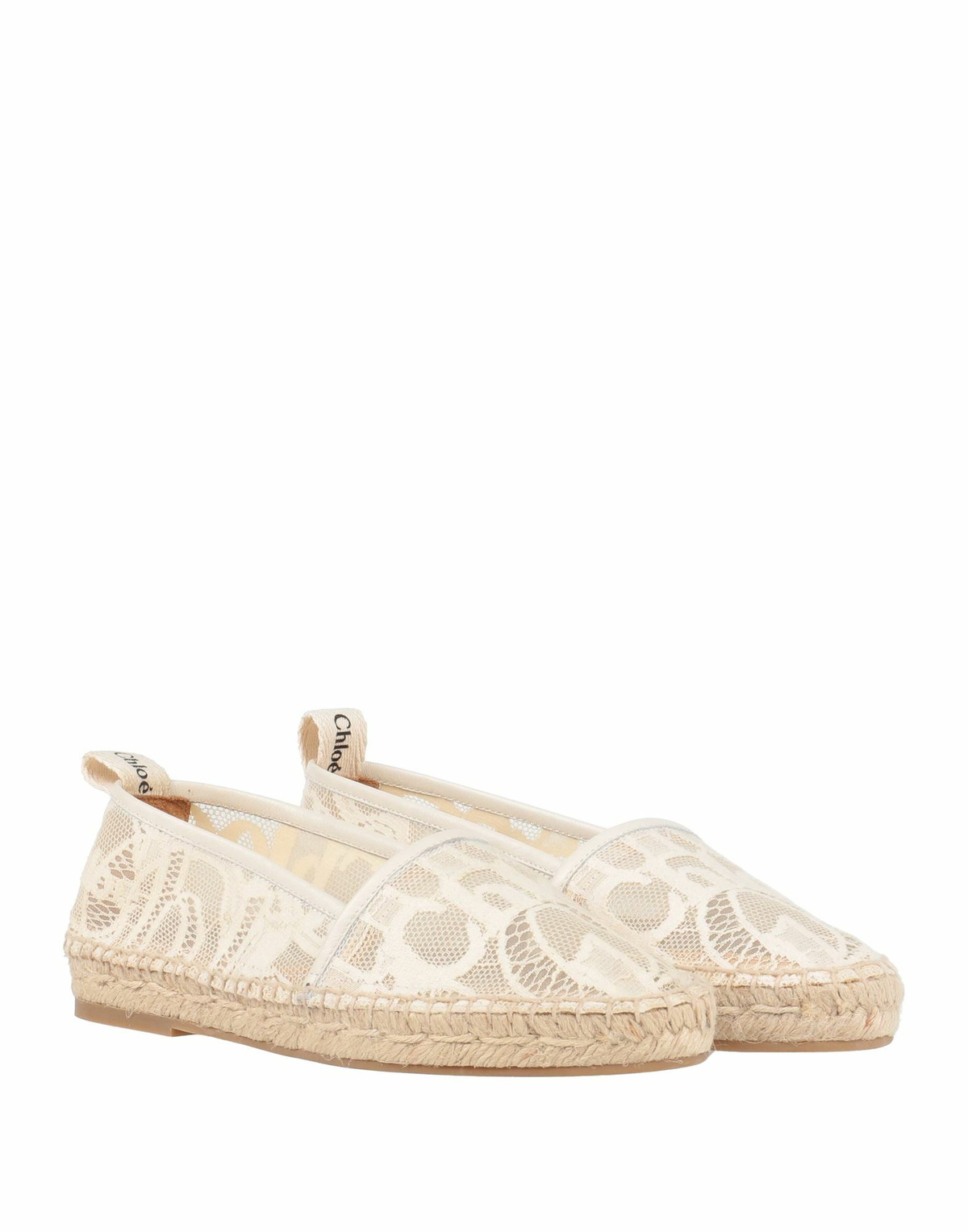 Chloé Womens Espadrilles Cream