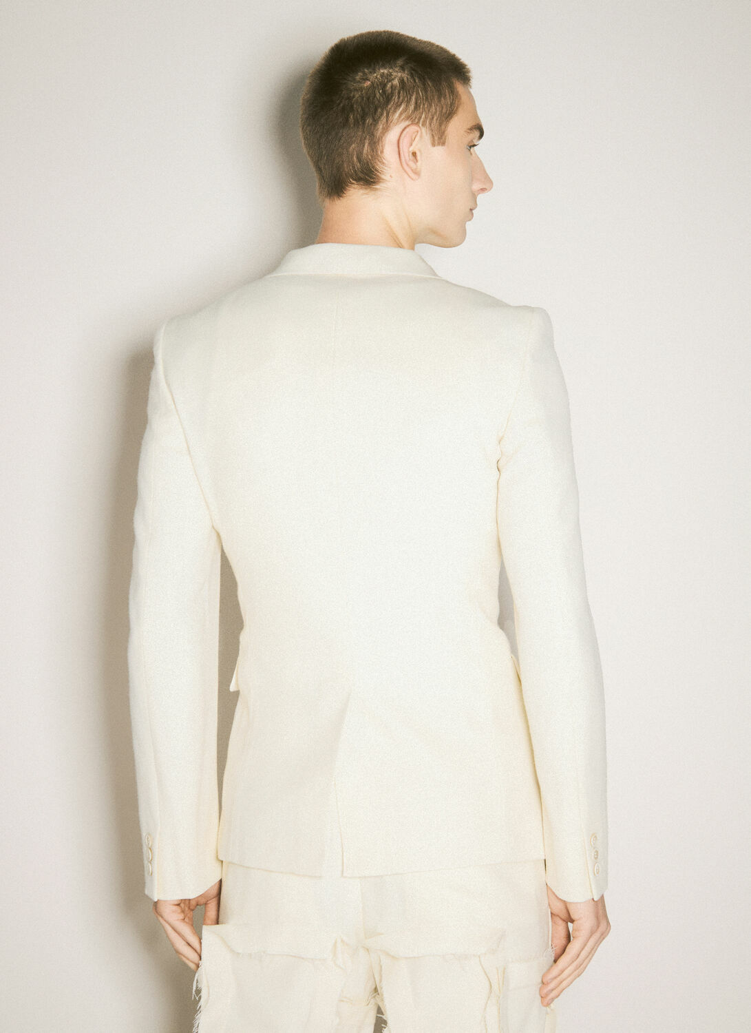 Comme des Garçons Homme Plus Single-Breasted Wool-Blend Blazer