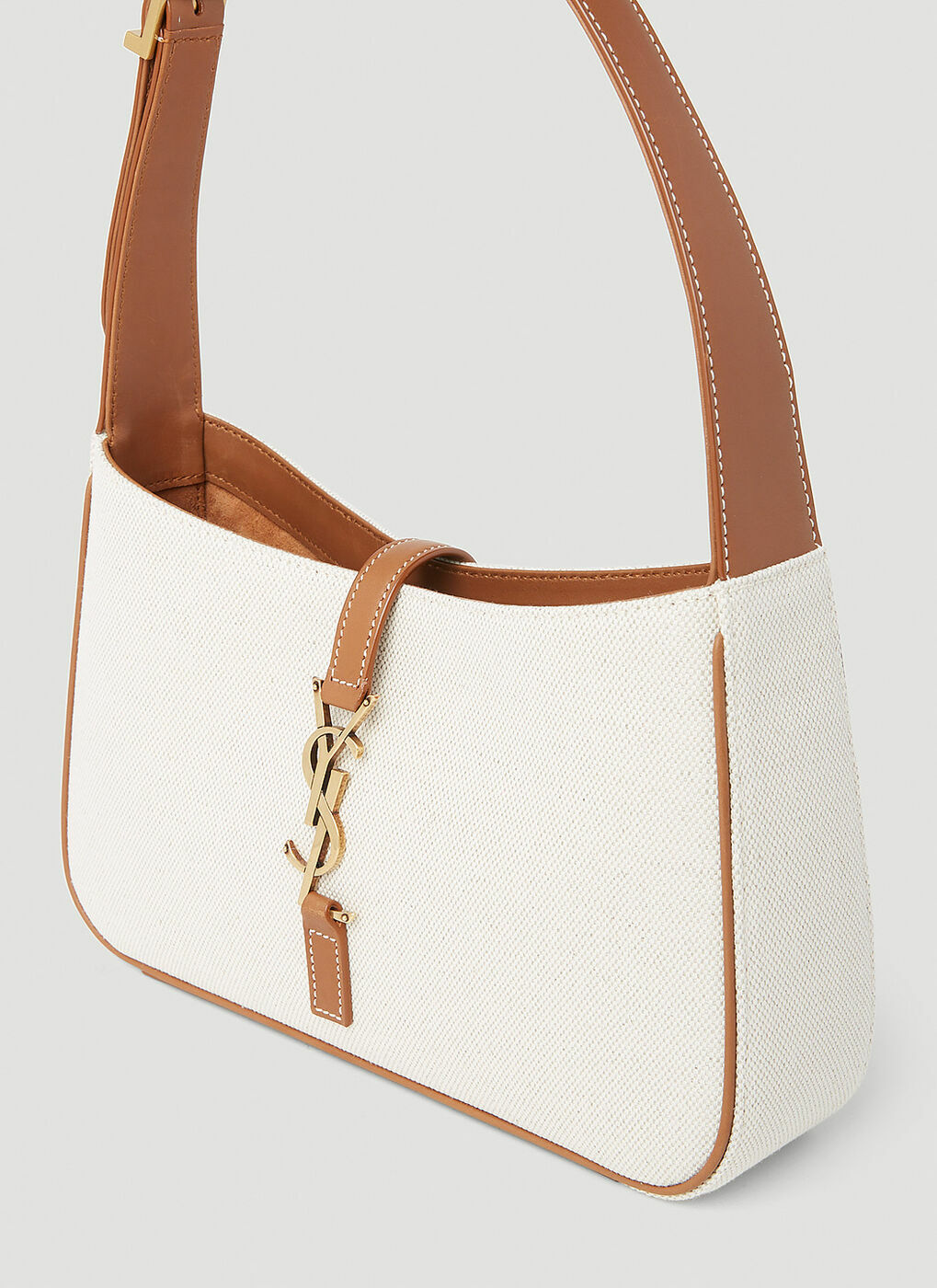 Saint Laurent Mini 5A7 Hobo Bag in Cream