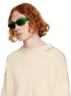 A BETTER FEELING Green Bolu Sunglasses