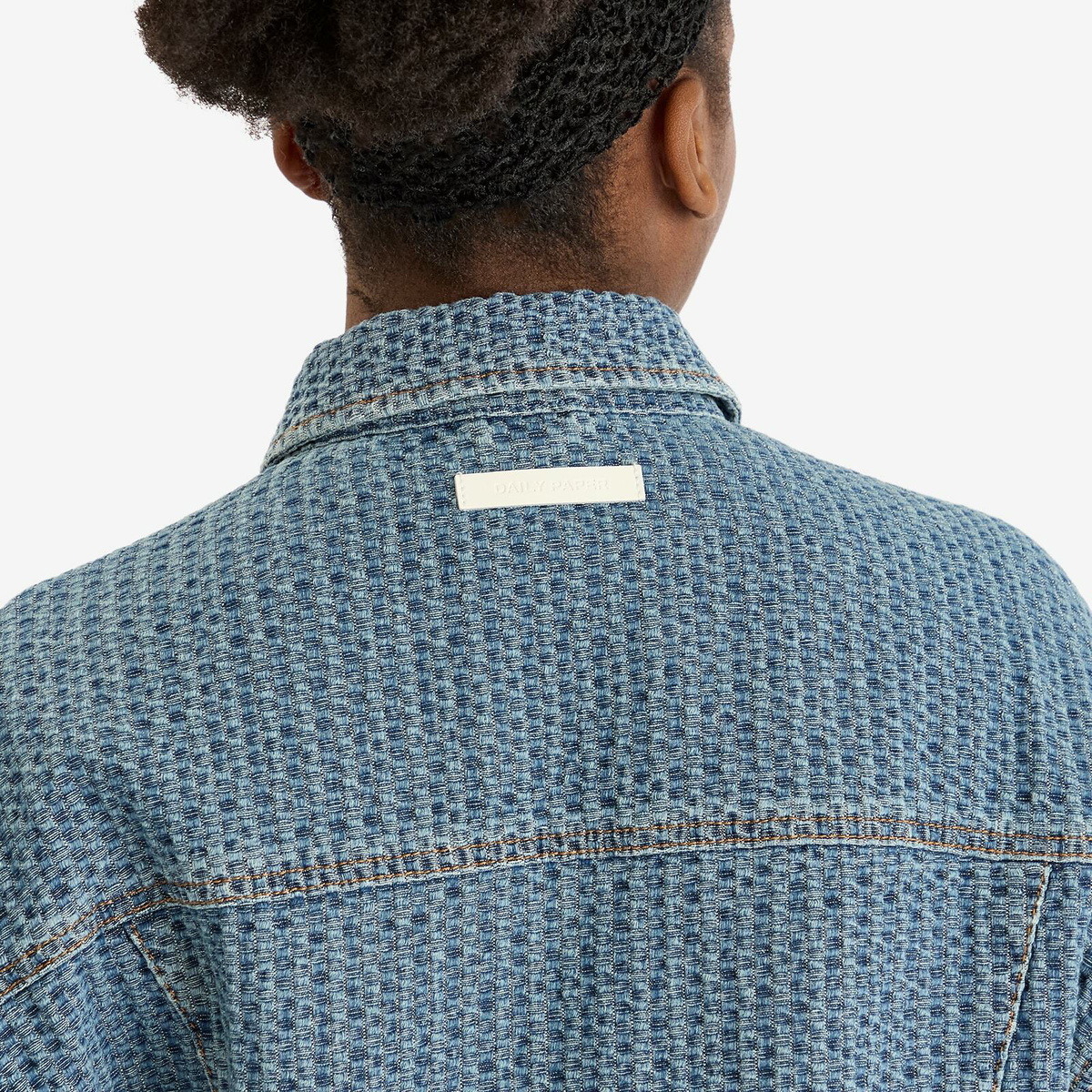 Daily Paper Women's Relaxed Denim Jackets in Light Blue