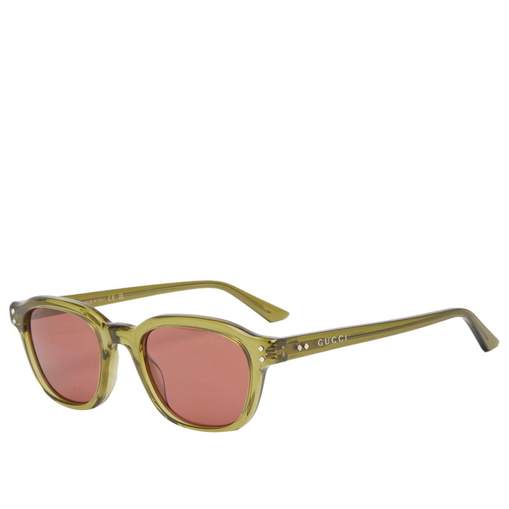 Photo: Gucci Men's GG1892S Sunglasses in Green/Brown 