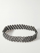 SAINT LAURENT - Silver-Tone Crystal Bracelet - Silver