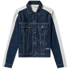 Off-White Exaggerated Sleeve Denim Jacket