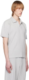 Homme Plissé Issey Miyake Gray Basics Polo