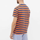 Polo Ralph Lauren Men's Broad Stripe T-Shirt in May Orange/Light Navy