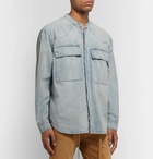 Fear of God - Grandad-Collar Washed-Denim Shirt - Blue