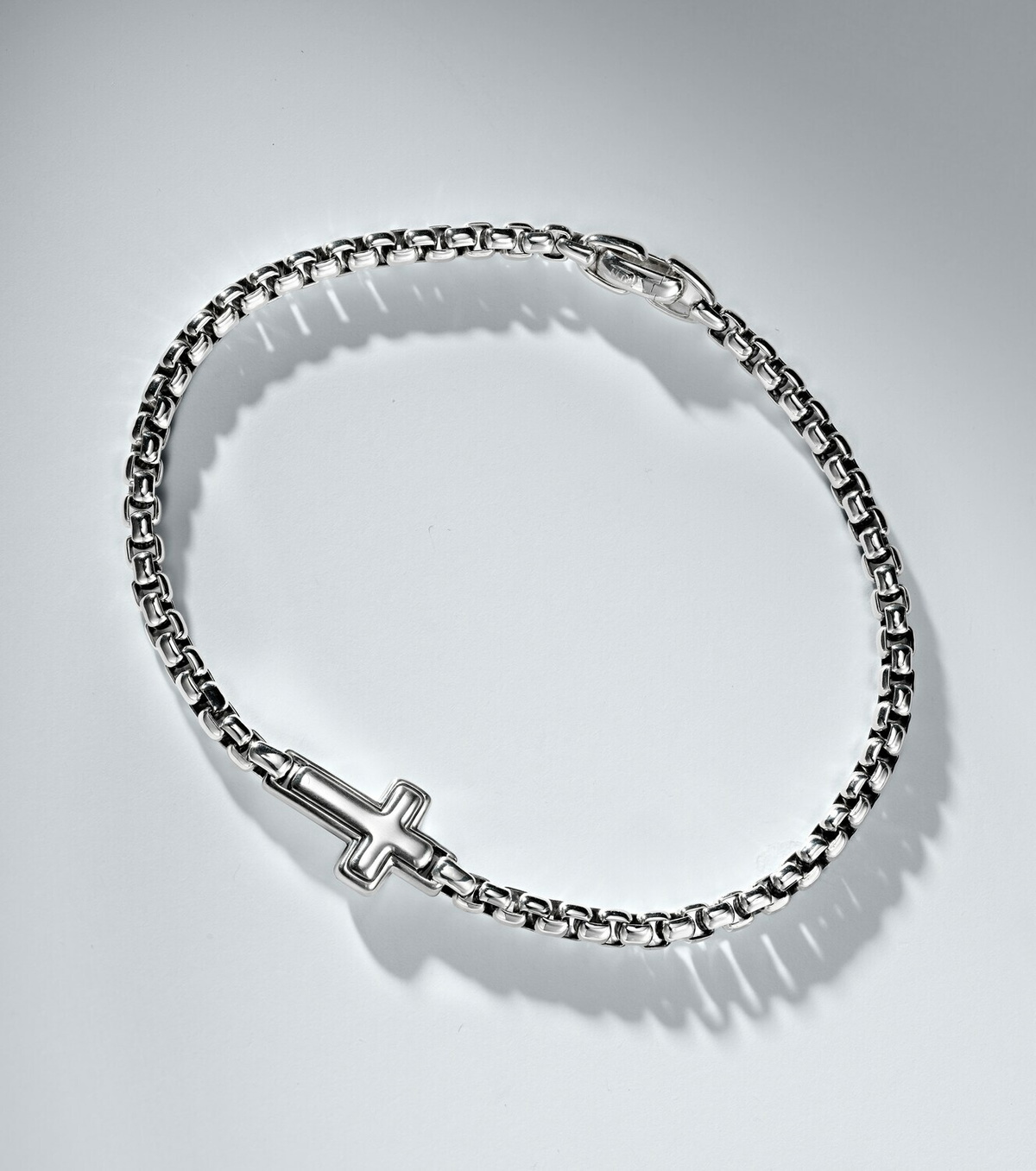David Yurman Cross Station sterling silver bracelet