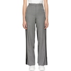 Stella McCartney Black and White Micro Tweed Tailored Trousers