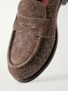 Grenson - Nate Suede Penny Loafers - Brown