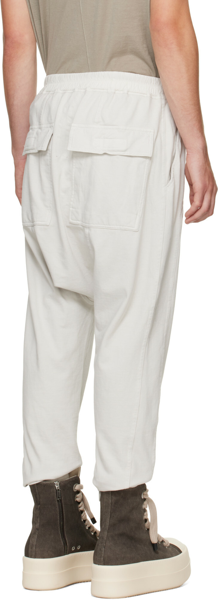 Rick Owens DRKSHDW Off-White Tower Prisoner Drawstring Sweatpants