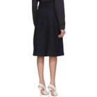 A-Plan-Application Blue Denim Wrap Skirt