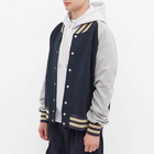 FrizmWORKS Men's Mild Varsity Jacket in Navy