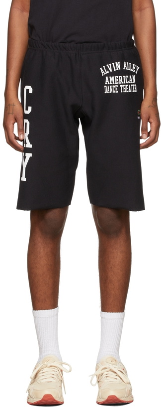 Photo: Denim Tears Black Champion Edition Fleece Shorts
