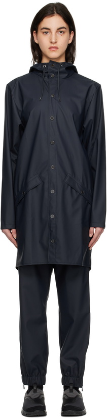 Photo: RAINS Navy Long Coat