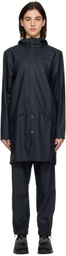 RAINS Navy Long Coat