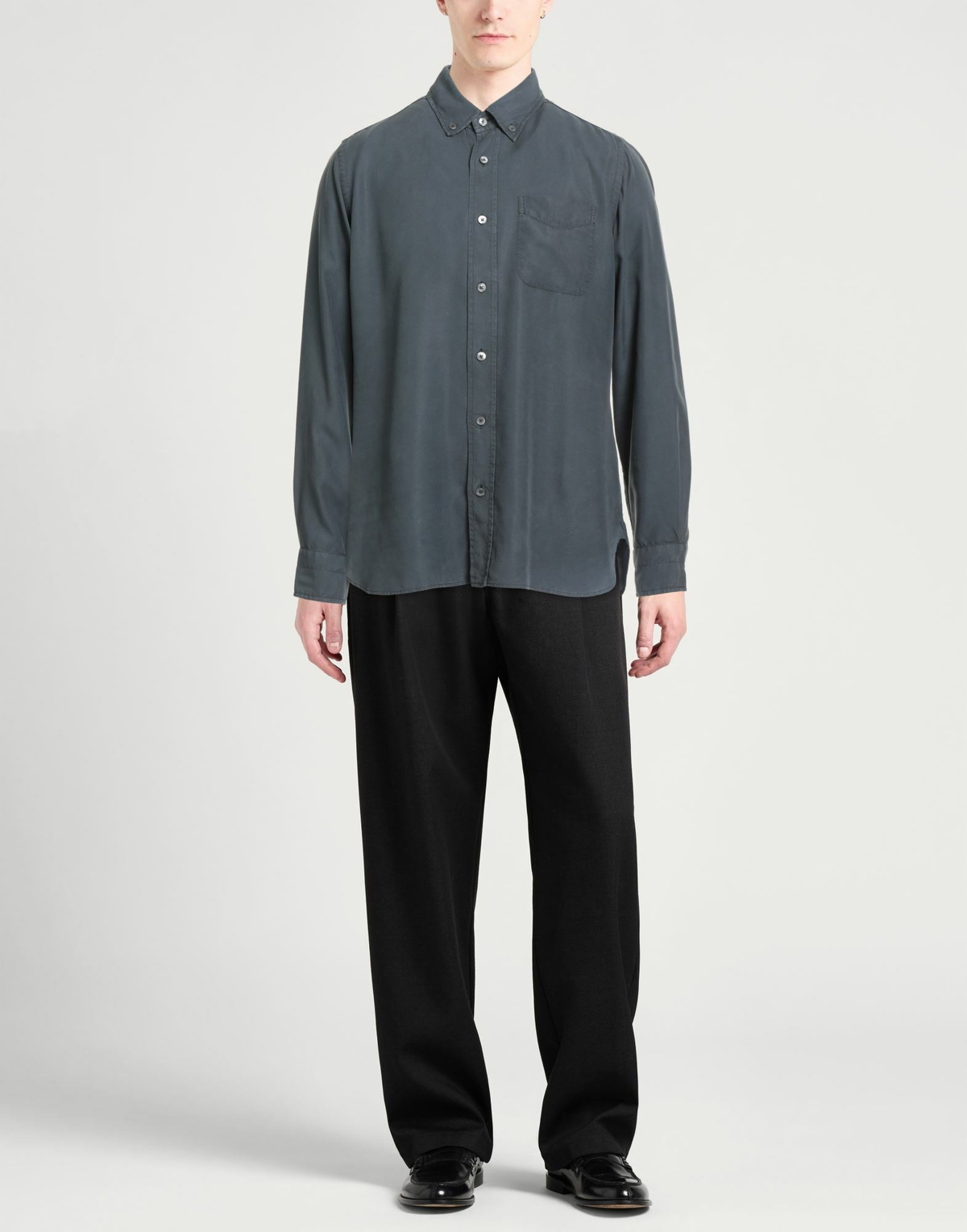 Tom Ford Mens Shirt Charcoal