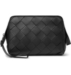 Bottega Veneta - Intrecciato Leather Wash Bag - Black