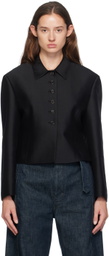 AMOMENTO Black Button Up Jacket