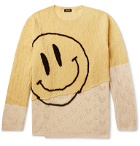 Raf Simons - Oversized Embroidered Merino Wool Sweater - Yellow