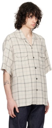 the Shepherd UNDERCOVER Off-White & Gray Check Shirt