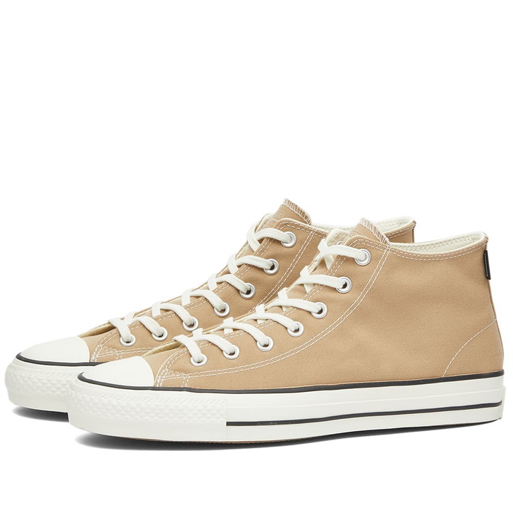 Photo: Converse Men's Skate Chuck Taylor All Star Pro Mid Sneakers in Nomad Khaki/Black